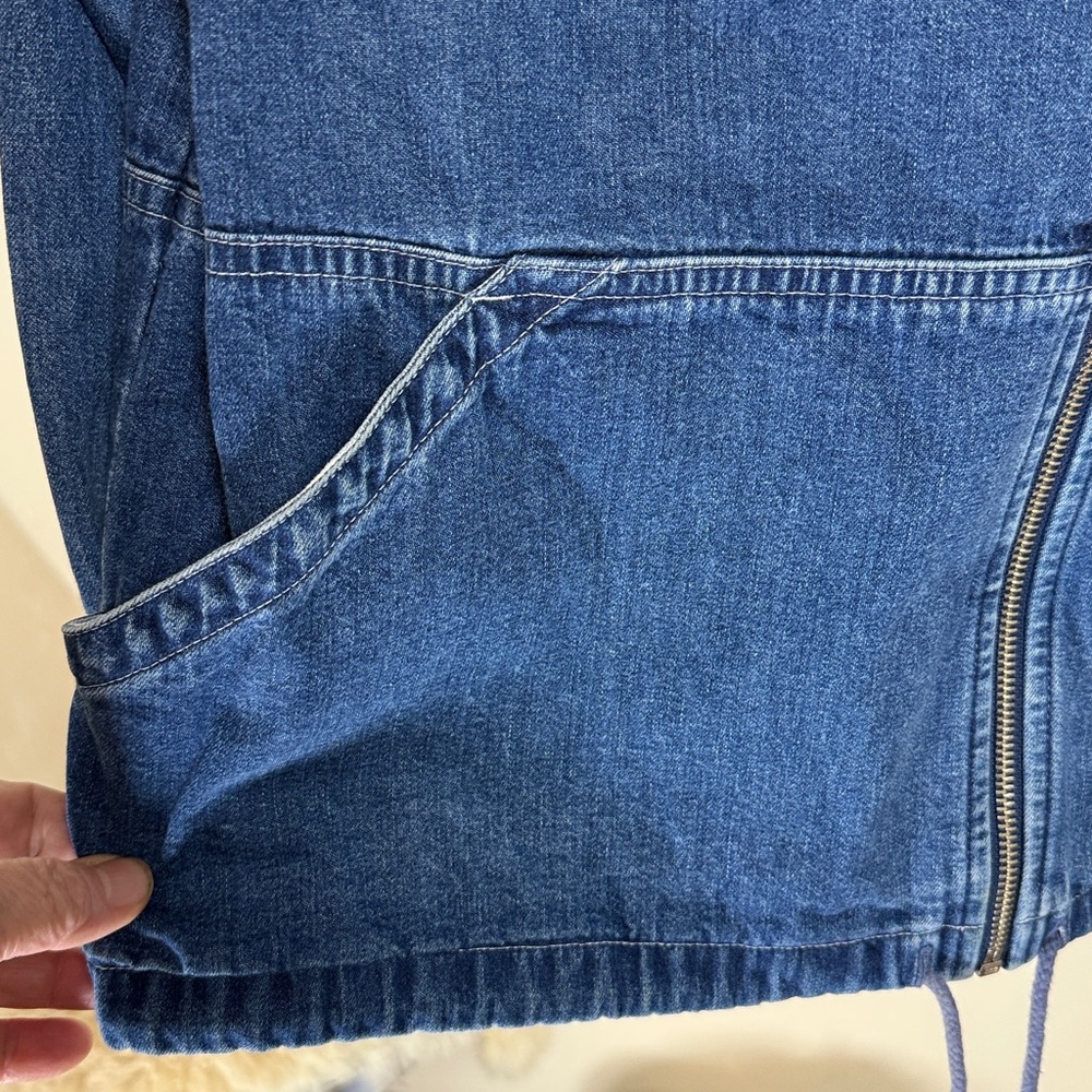 TALBOTS Barn coat. Size Small. Denim - Picture 6 of 7